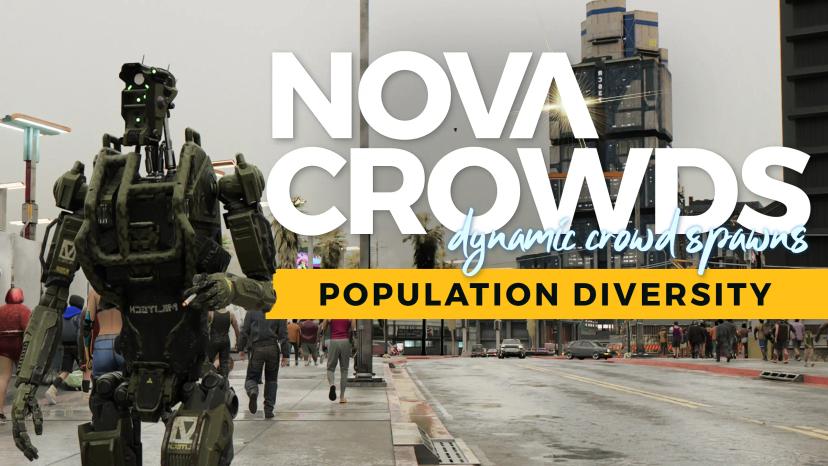 Nova Crowds (CET - Random Crowds and High Density) addon