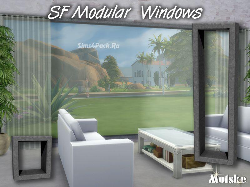 Набор модульных окон SF для Sims 4 addon