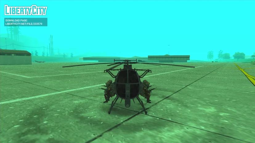 Vuelo militar de pasajeros MH6 addon