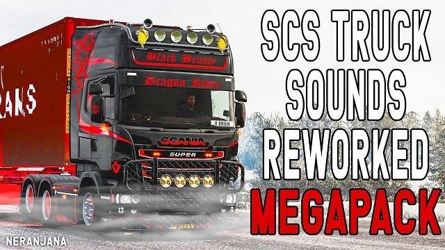 SCS TRUCK SOUND РЕВОРК МЕГАПАК V1.49 addon