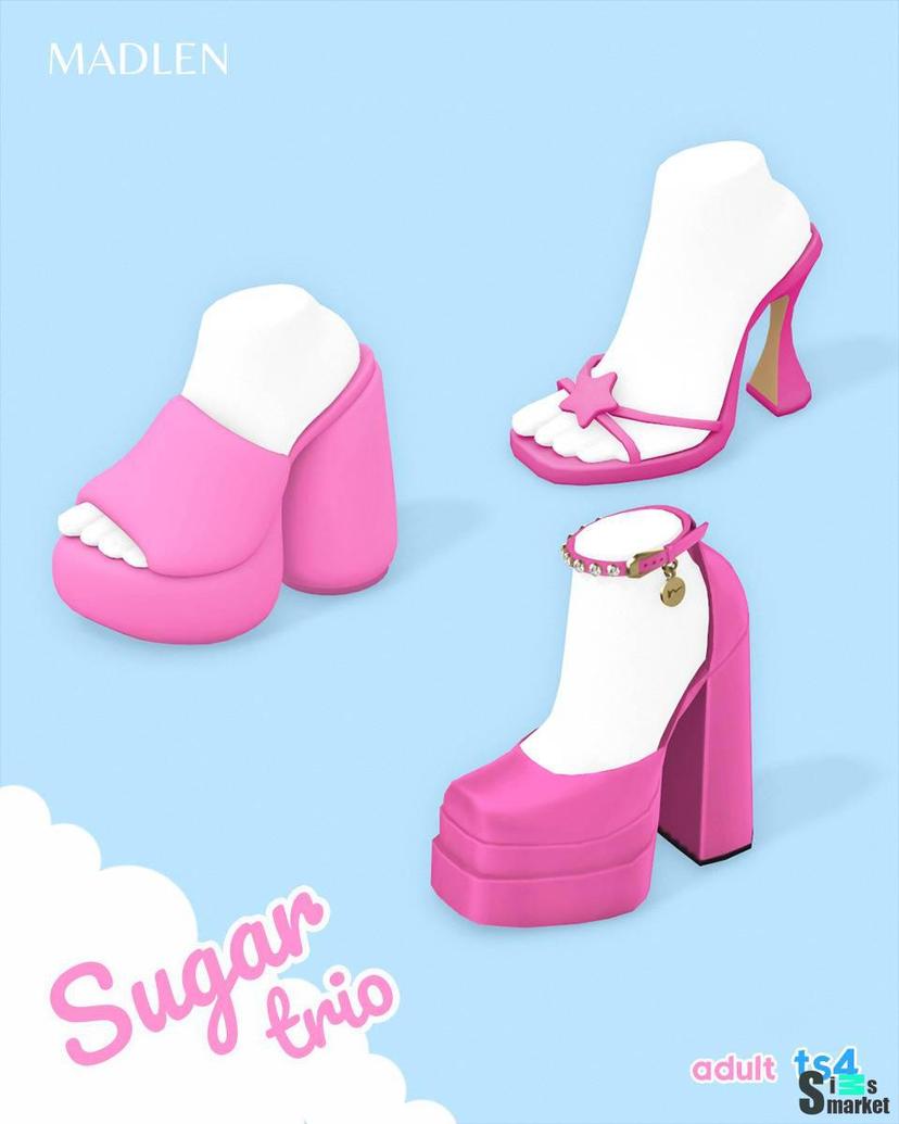 Mini collection of women's shoes Sims4 addon