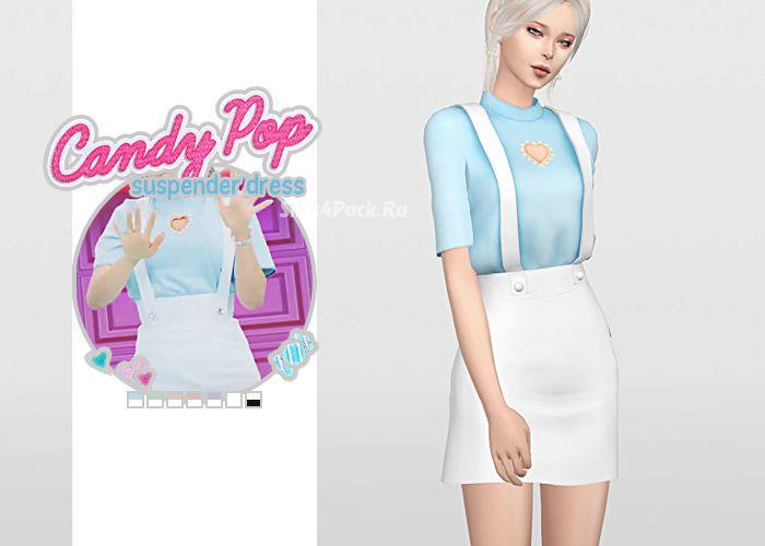Dress with suspenders "Candy Pop" addon