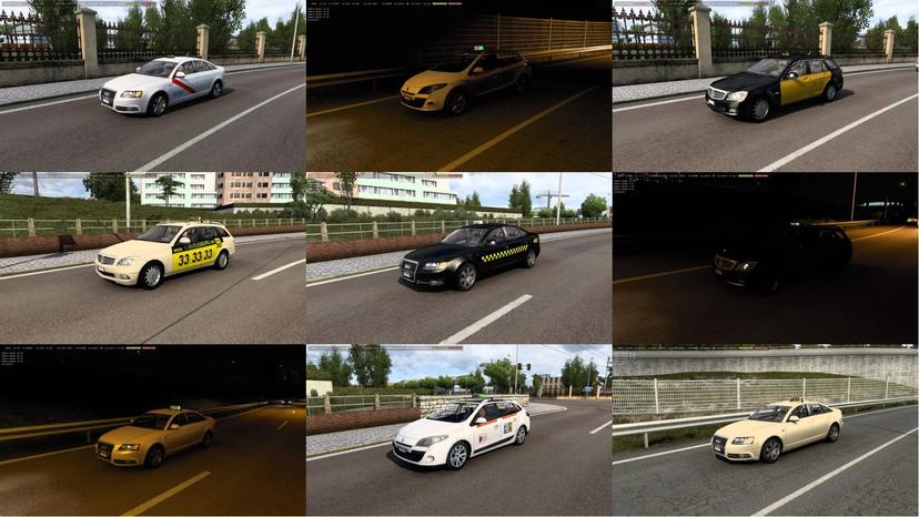 Taxi Traffic Pack  мод addon