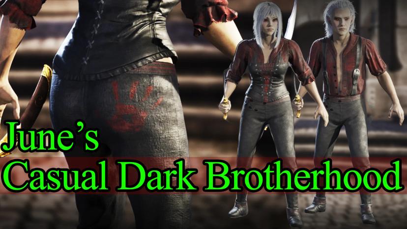 Dark Brotherhood Casual Set for June - Black and Red addon