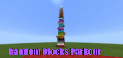 Parkour on random blocks addon