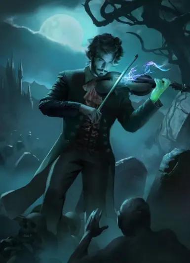 A replacement for the dark violin music for bards is in development. addon