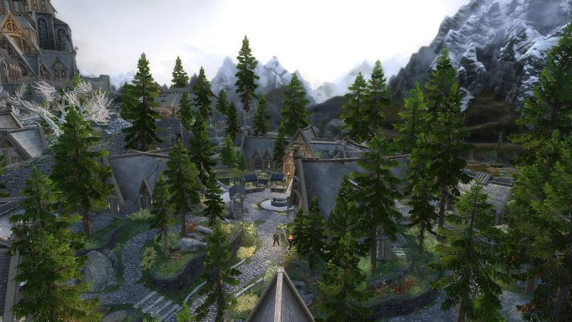 Деревья Вайтрана / Whiterun trees addon