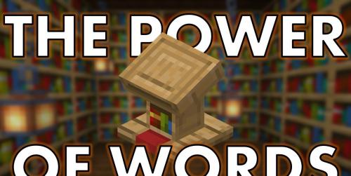 The power of words | Map for Minecraft addon