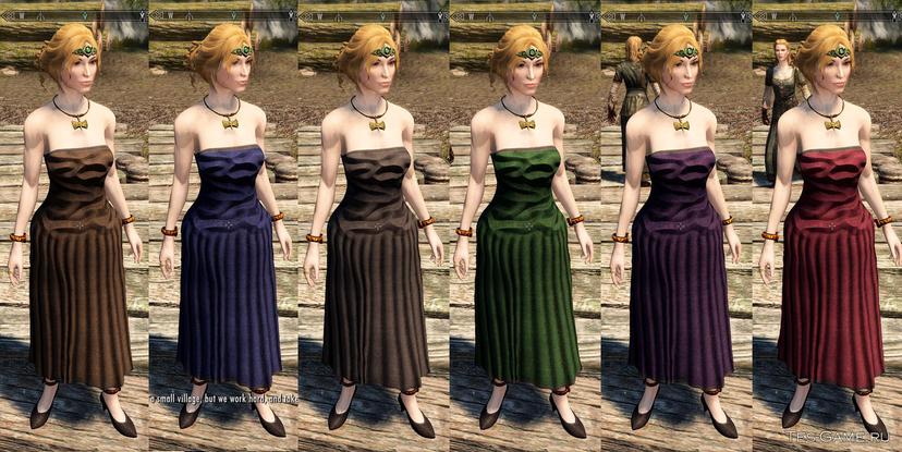 Dress long3 SMP CBBE - Длинные платья addon