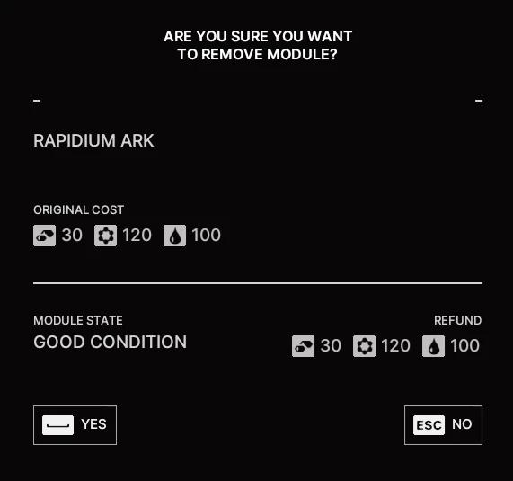 Arca de Rapidium Destruível addon