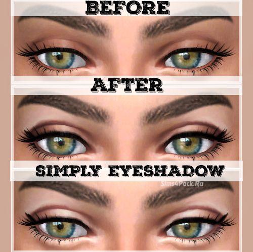 Макияж для глаз Simply Eyeshadow для Sims 4 addon