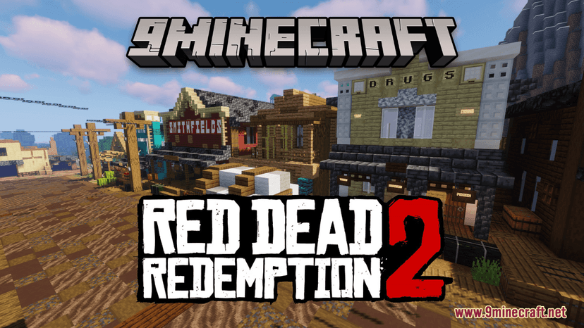 Red Dead Redemption 2 Maps (1.20.4, 1.19.4) - Valentine addon