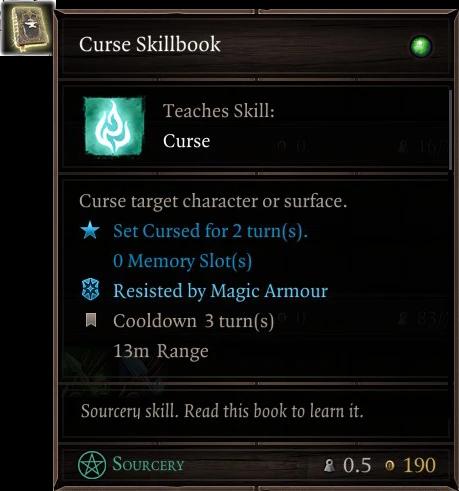 Skill Book: Curse addon