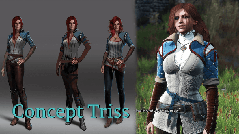 Recycling Triss clothing / Concept Triss Recolor addon