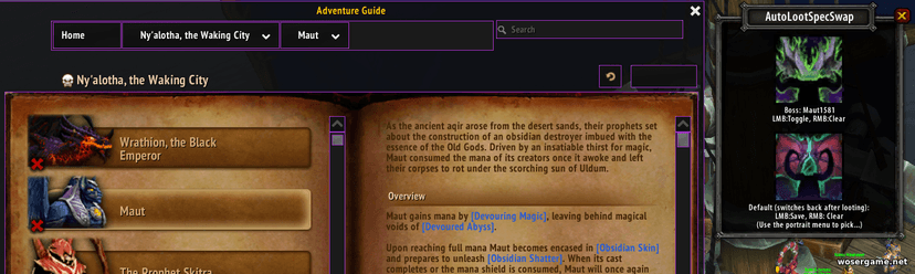 Loot Spec Swapper 9.0.1 - add-on for splitting loot addon
