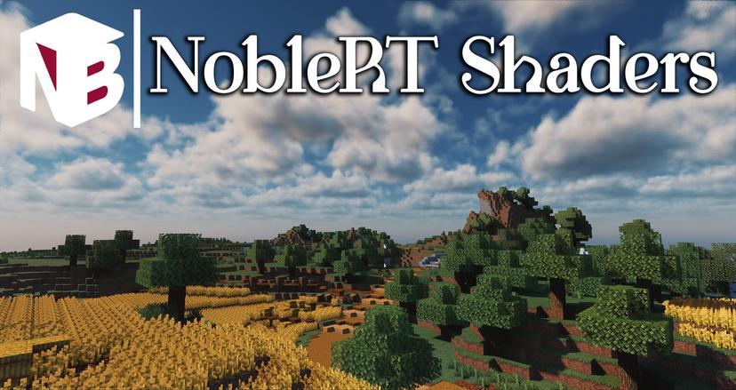 NobleRT Shaders 1.20.4 - красивая графика и моделирование света addon