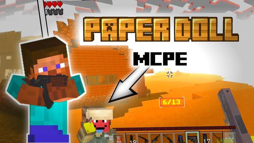 Пакет салфеток для бумажных кукол (1.20) -MCPE / Материнская скала addon