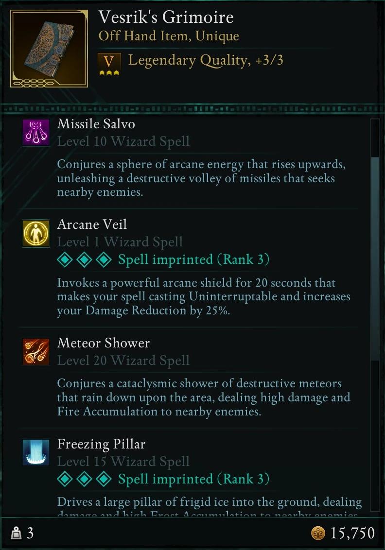 Vesrik's Personal Grimoire addon
