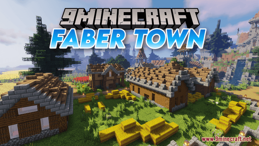 Map of the city of Faber (1.20.4, 1.19.4) - medieval city and fortifications addon