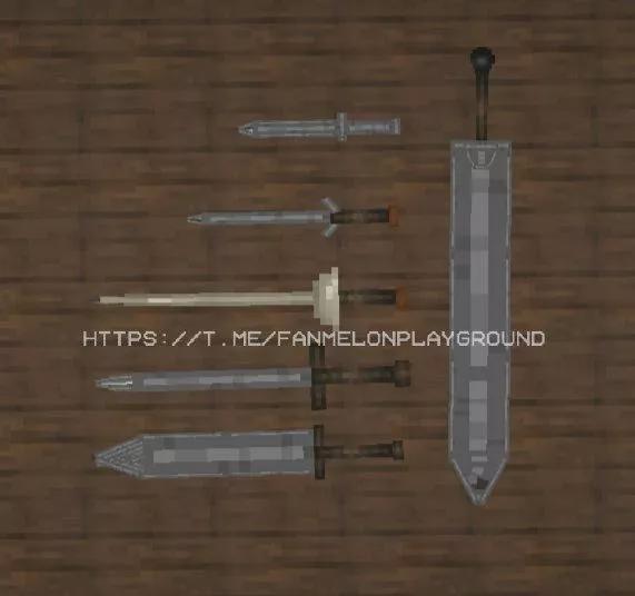 Sword Set by VKYSNIPON for Melon Playground addon