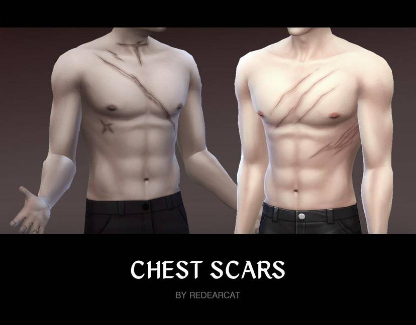 Шрамы "CHEST SCAR_1" addon