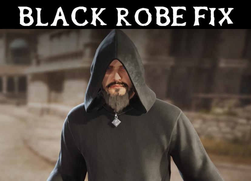 Black robe texture fix addon