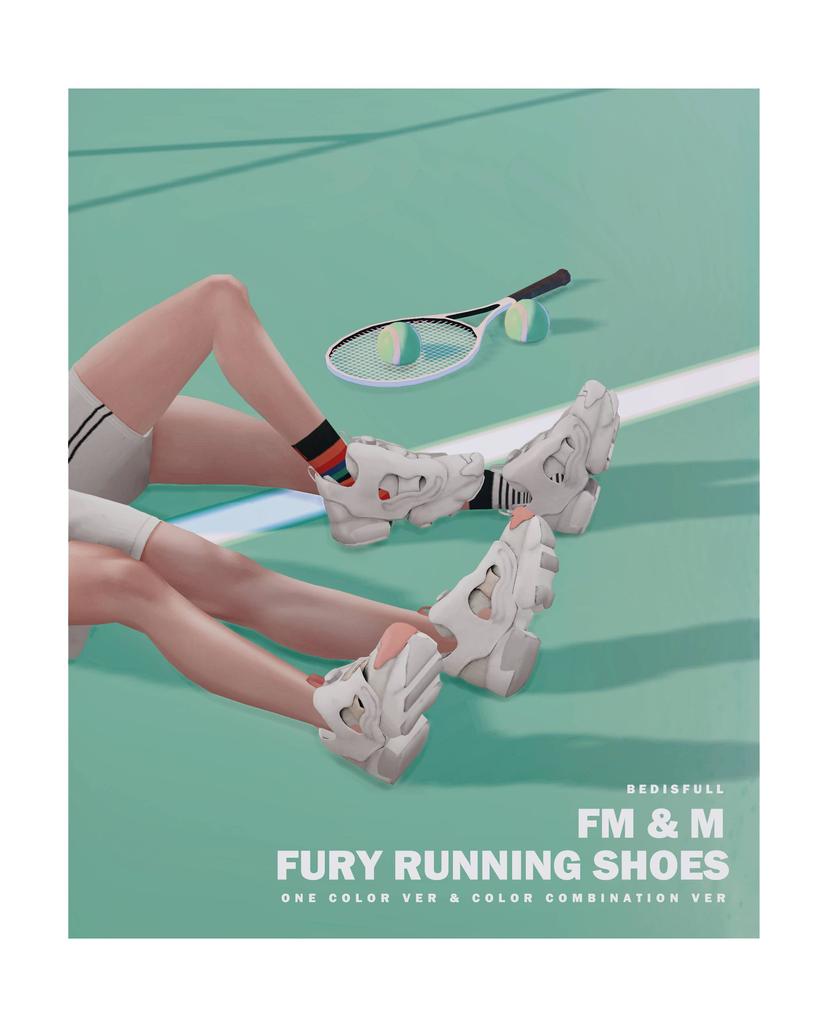 Кроссовки "Fury running shoes" addon