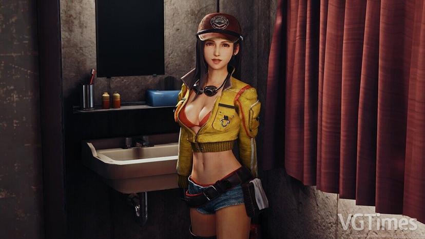 Tifa in Cindy's clothes addon