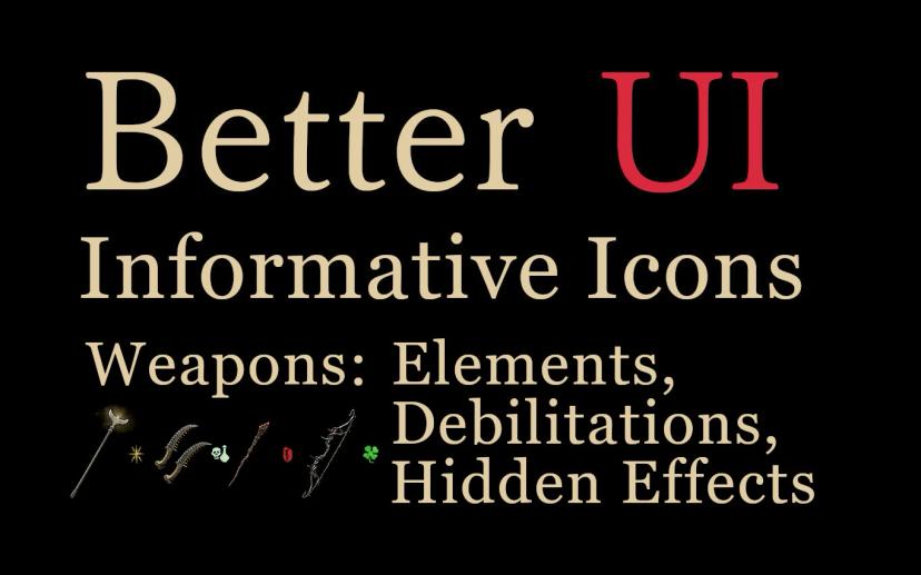 Improved user interface - Informative icons - Weapons 1.0 addon