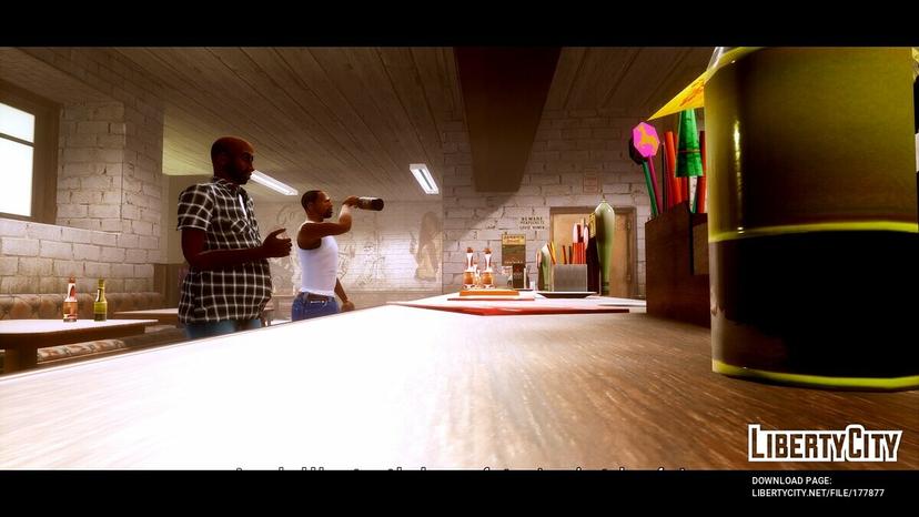 Realistic bar in Ganton V1.0 addon