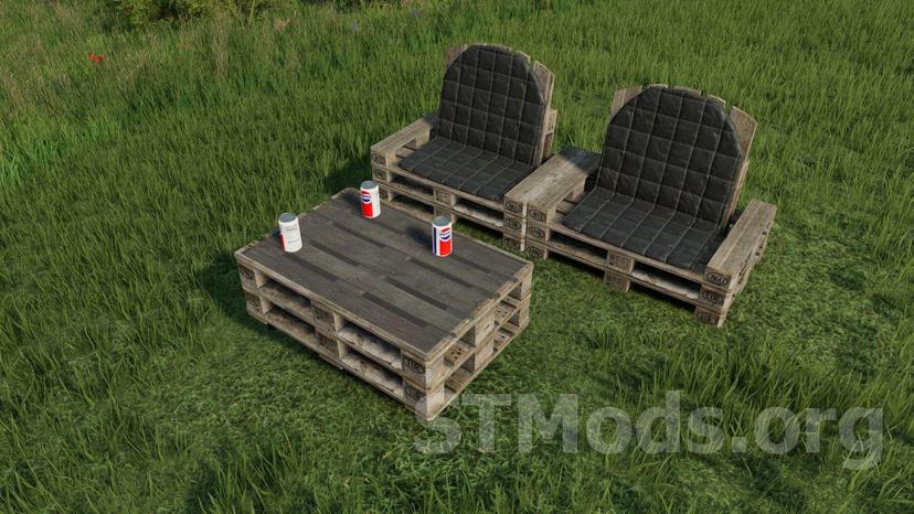 Pallet seating group Мод addon