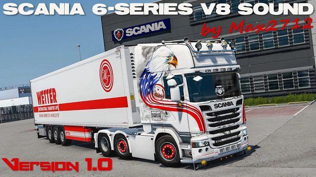 SCANIA 6-SERIES DC16 V8 ЗВУК V1.4 addon