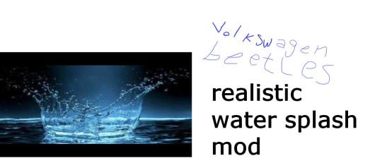 Реалистичные брызги воды addon