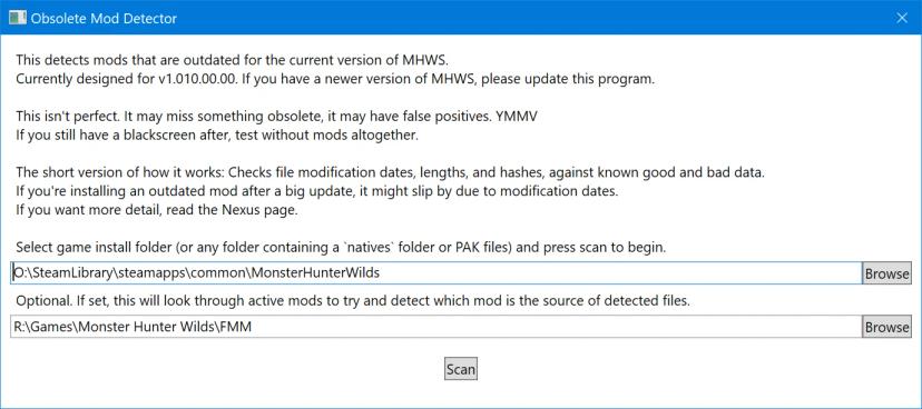 Outdated Mod Detector (Black Screen Remover) addon