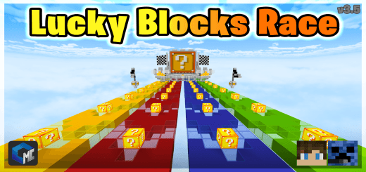 Map Race with random blocks addon