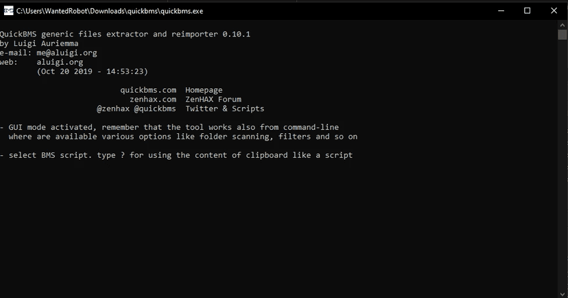 QuickBMS File Extractor addon