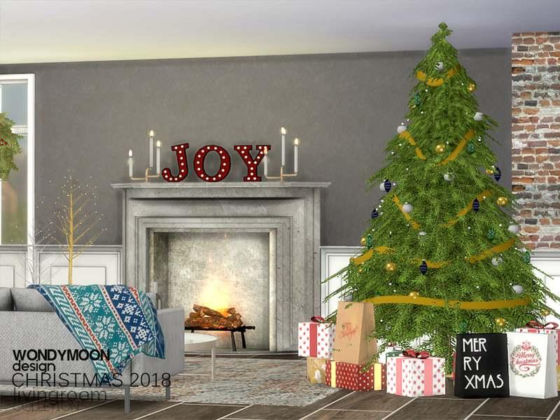 "Christmas 2018 Decorations"  Sims 4 addon