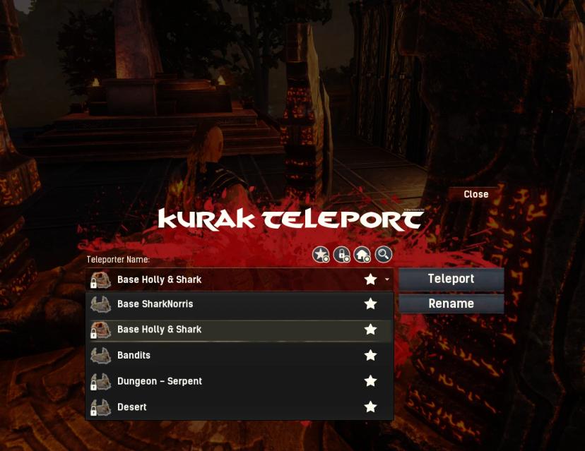 Improved Kurak Teleporter addon