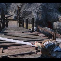 Dwemer sword with sapphires in the hilt addon