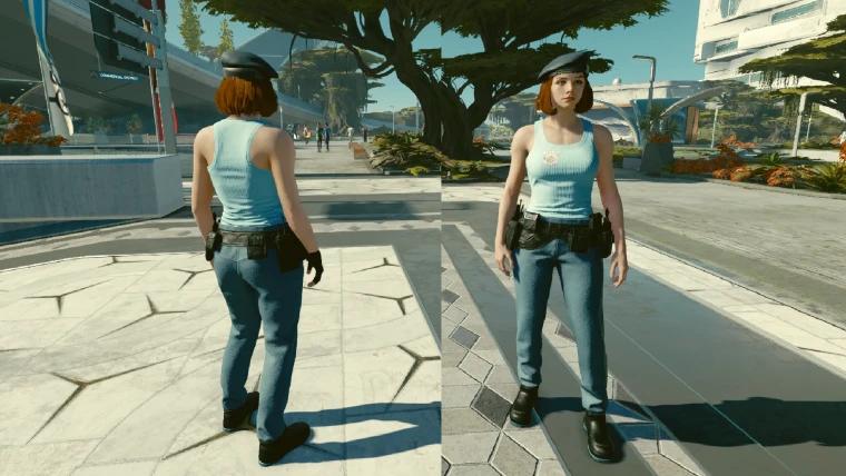 Jill Valentine's outfit addon