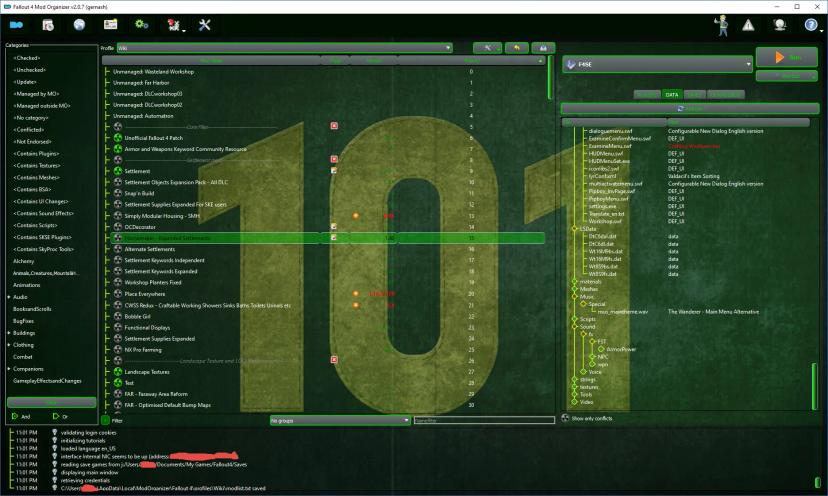 Vault 101 StyleSheets для Mod Organizer 2 addon