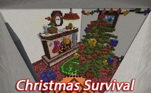 Christmas Survival | Map for Minecraft addon
