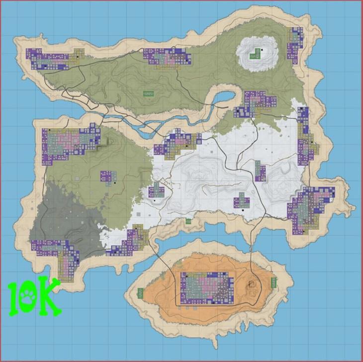 Fluffy panda PUBG Erangel A21 10K Map addon