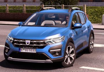 Dacia Sandero Stepway 2021 version 1.4 Mod (v1.49.x) for American Truck Simulator.. addon