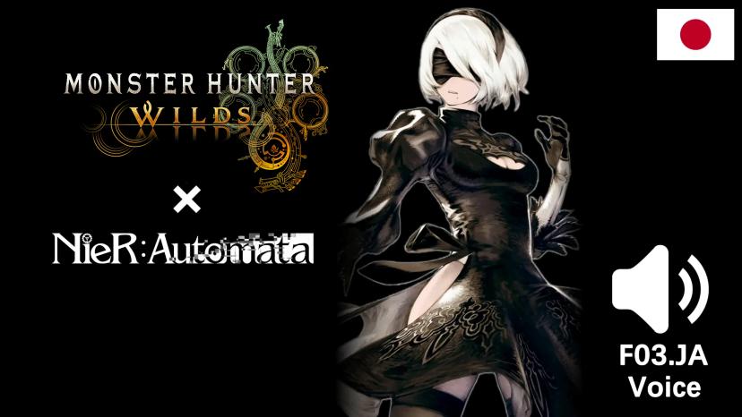 MHWS NieR Automata YoRHa No 2 Type B (2B) Voice Character Mod addon