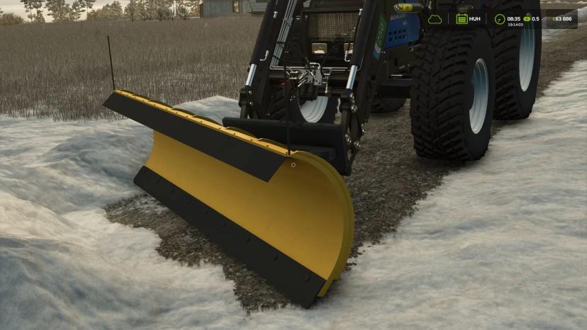 Snow blower for front loader addon