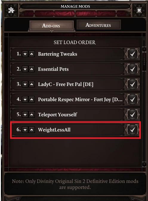 Weightless objects addon