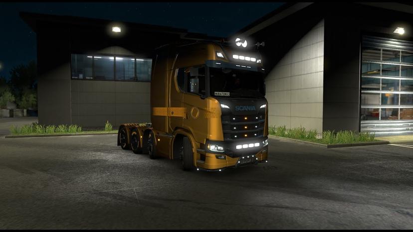 Sound of Scania DC13 and DC16 V8 addon
