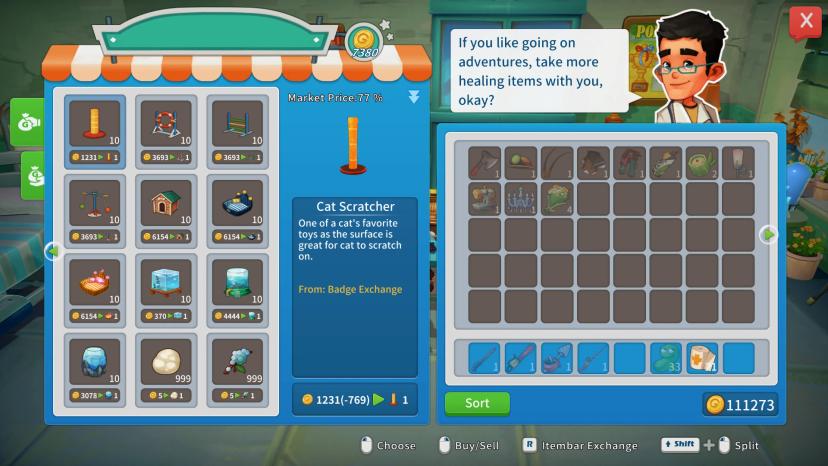 All items for sale 1.0 addon