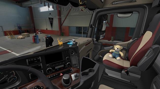 Interior pack for default trucks for Euro Truck Simulator 2 addon